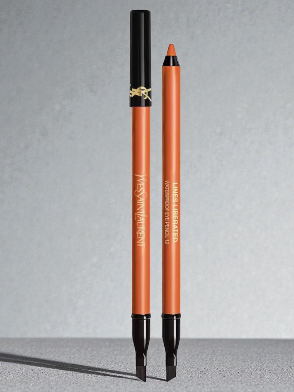 YSL Lines Liberated Waterproof Eye Pencil 12 Obsessive Tangerine NIB